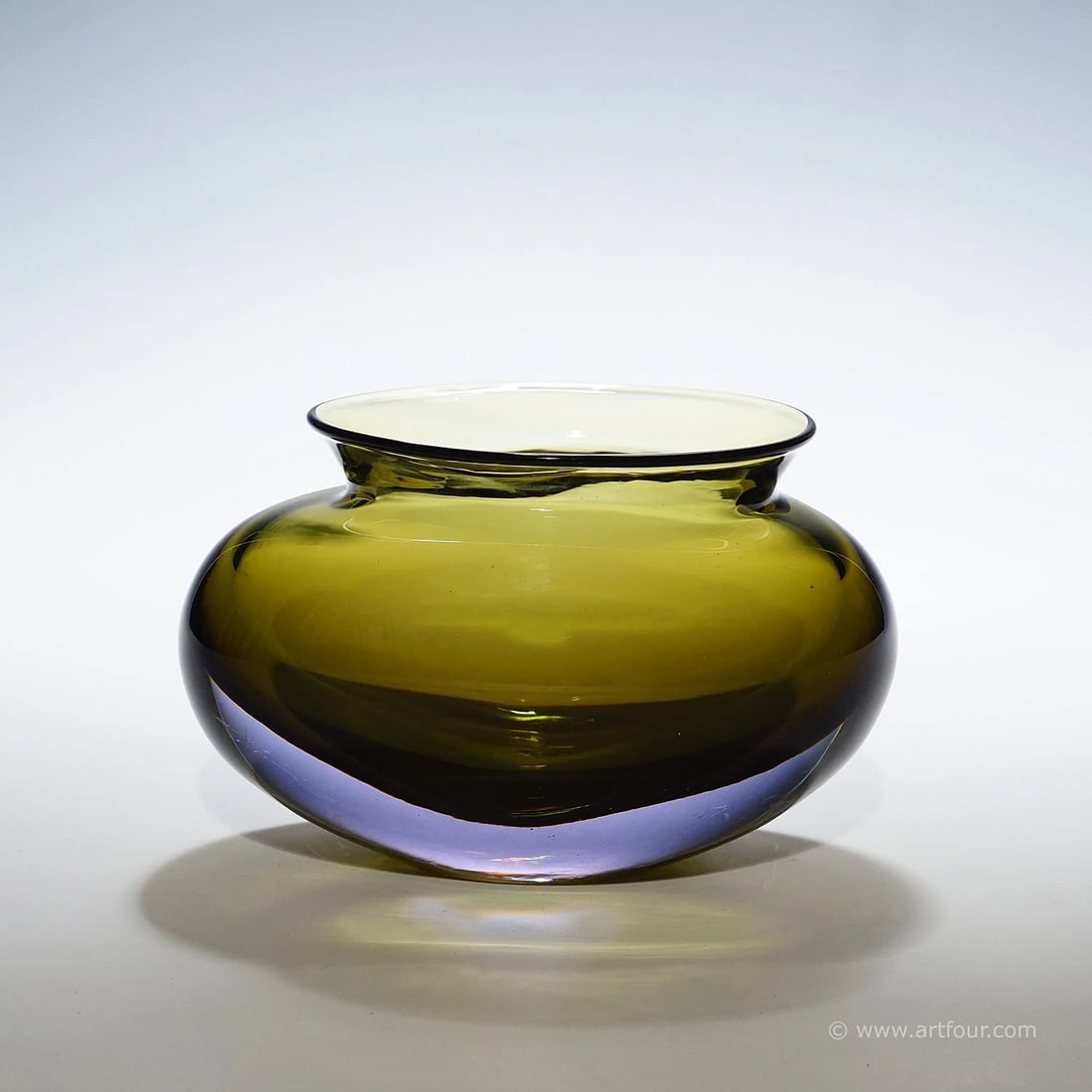 Vintage Art Glass Vase by Flavio Poli for Seguso Vetri D'Arte (1 of 8)