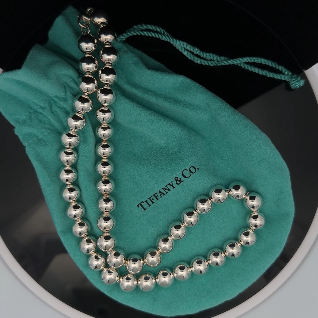Vintage Tiffany & Co HardWear Ball Necklace In Sterling Silver (1 of 5)