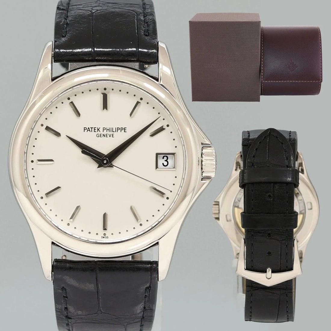 MINT Patek Philippe 5127G 37mm White Gold Ivory Leather Watch Box (1 of 7)