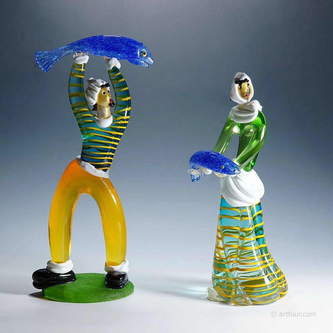 Vintage Murano Glass Sculptures by Anzolo Fuga for A.Ve.M.1950s (1 of 12)