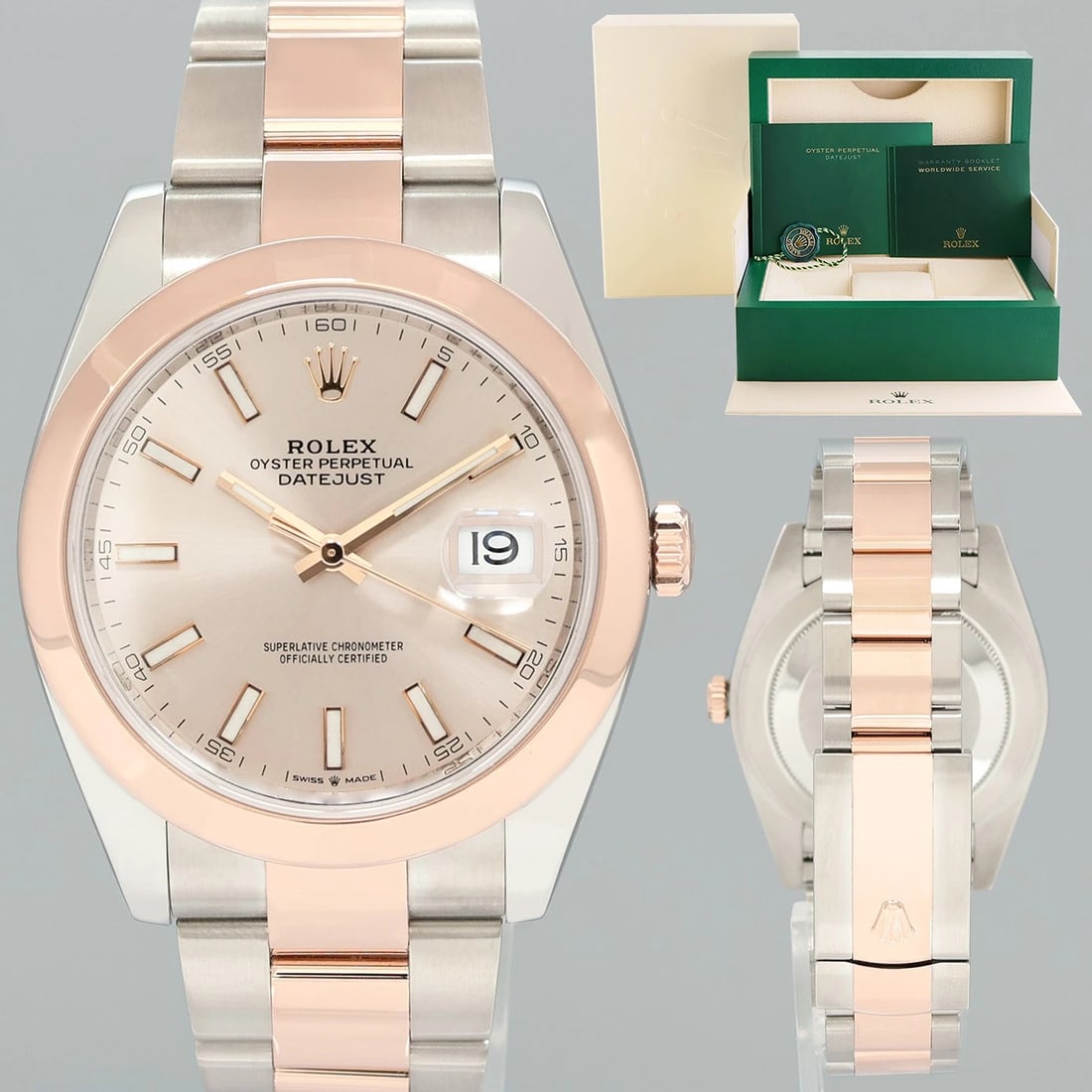 MINT 2022 Rolex DateJust 41 126301 Sundust Dial 18k Gold Two-Tone Oyster Watch: Condition: Pre-owned - Excellent,Brand: Rolex,Bezel Color: Sundust,Department: Men,Type: Wristwatch,Band Color: Multicolor,Dial Color: Sundust,Model: Rolex Datejust,Reference Number: 126301,Display: