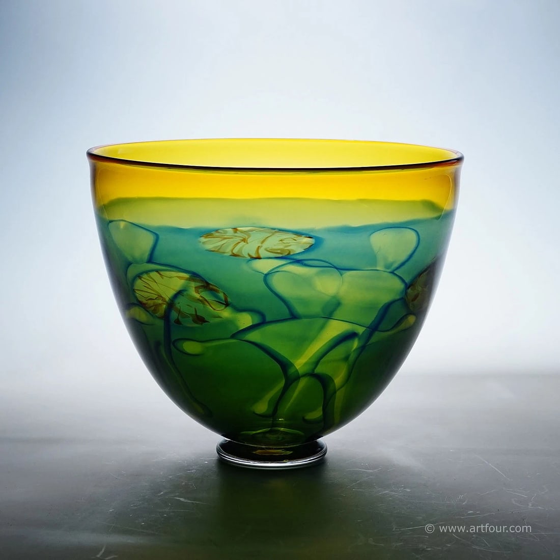 Art Glass Graal Bowl by Wilke Adolfsson, Sweden 1995 (1 of 10)