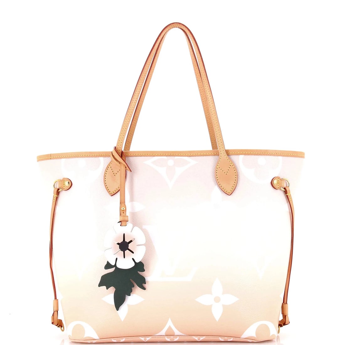 Louis Vuitton Neverfull NM Tote By The Pool Monogram Giant MM: Condition: Pre-owned - Good,Brand: Louis Vuitton,Exterior Material: Canvas Coated,Style: Totes,Exterior Color: Neutral,Department: Women,Size: Mm,Accessories: Charms, PochetteEstimated Retail Price: