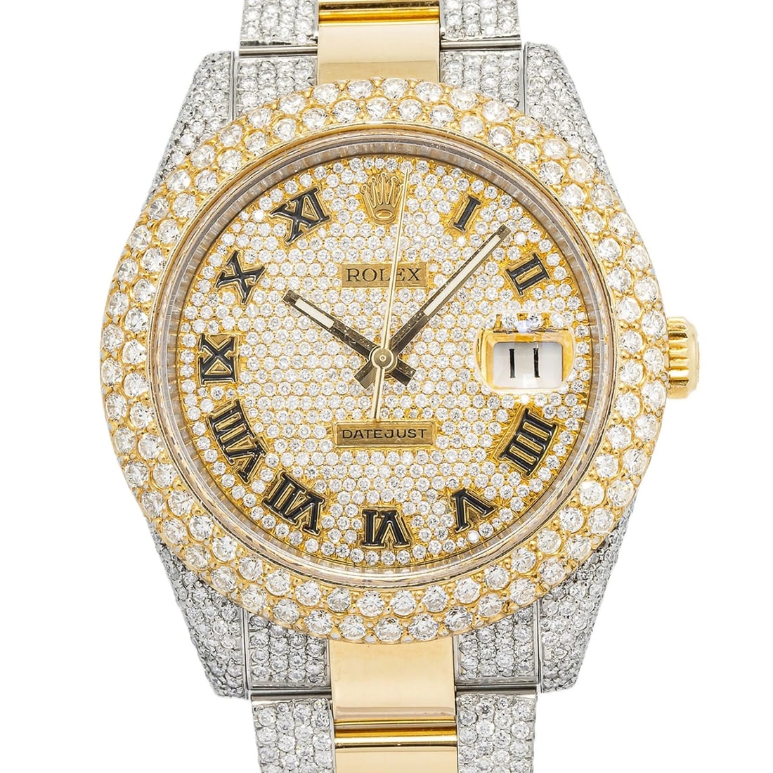 Rolex Datejust 126303 Oyster Two Tone Automatic Diamond BUSTDOWN Watch 41mm (1 of 6)