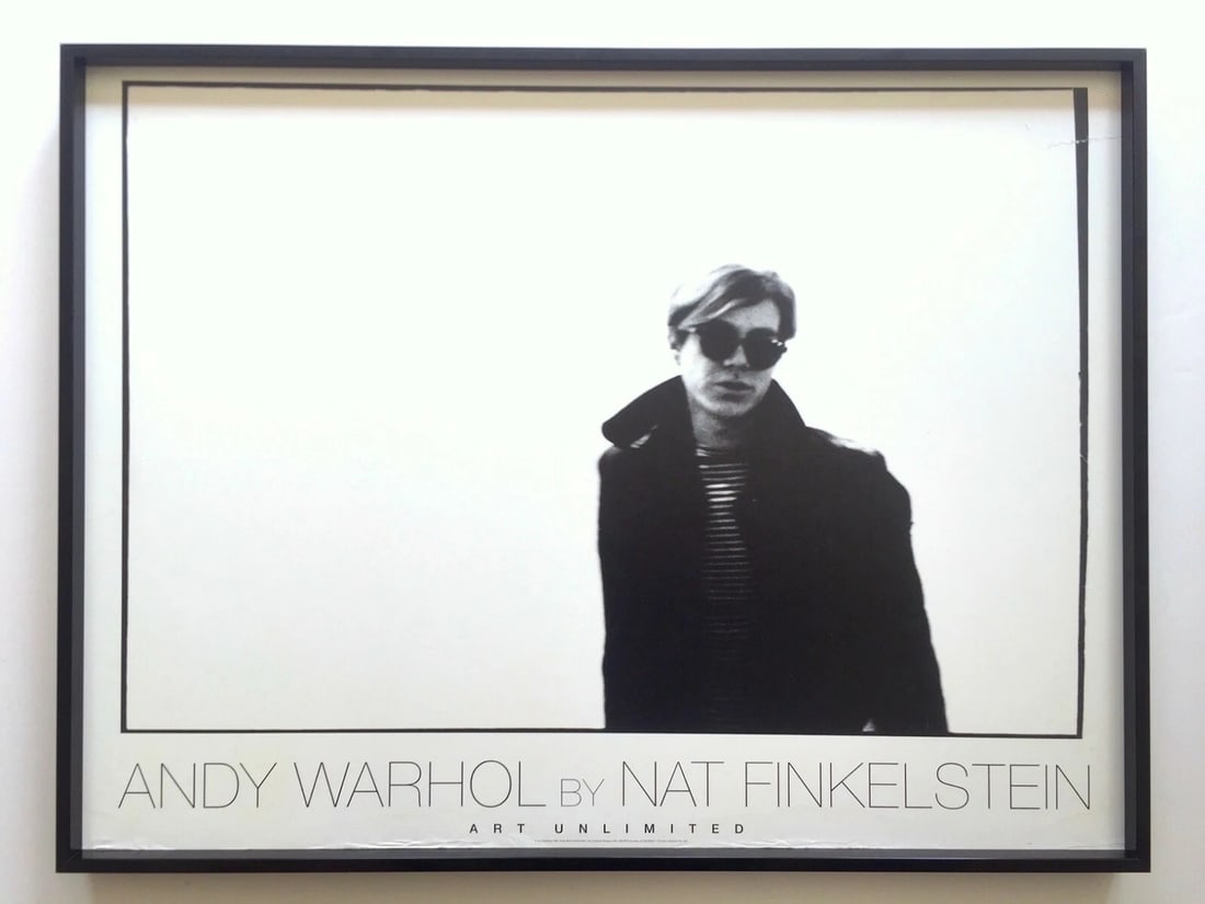 NAT FINKELSTEIN RARE VTG 1989 LITHOGRAPH PRINT FRAMED POSTER "ANDY WARHOL" 1966: Condition: Used,Size: Medium (up to 36in.),Artist: Andy Warhol,Style: Pop Art,Type: Poster,Features: RARE OUT OF PRINT, BRAND NEWLY CUSTOM FRAMED,Subject: Famous People,Original/Licensed Reprint: Limi