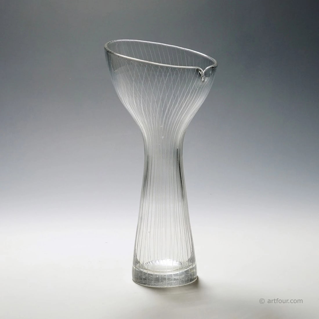 Vintage Art Glass Vase by Tapio Wirkkala for Iittala 1954 (1 of 7)