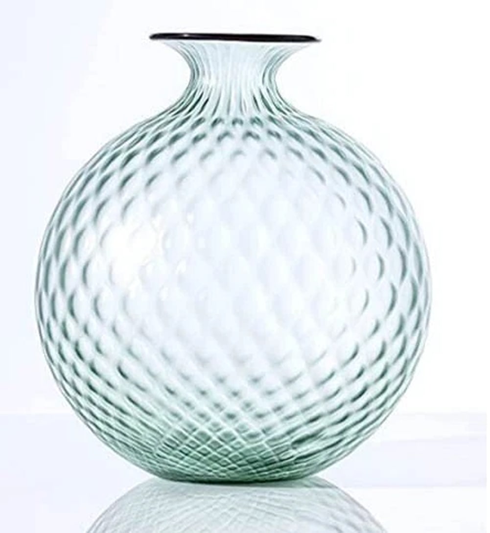 Venini Monoflower Vase Balloton Green Red Thread Sandblasted Ox Blood H. 24. 5 -: Condition: New: A brand-new, unused, unopened, undamaged item in its original packaging (where packaging is applicable). Packaging should be the same as what is found in a retail store, unless the ite