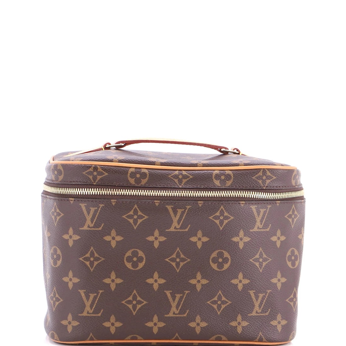 Louis Vuitton Nice Vanity Case Monogram Canvas BB: Condition: Pre-owned - Excellent,Brand: Louis Vuitton,Exterior Material: Canvas Coated,Style: Cosmetic Cases,Exterior Color: Brown,Department: Women,Size: BbCondition: Great. Exterior: minor creases,