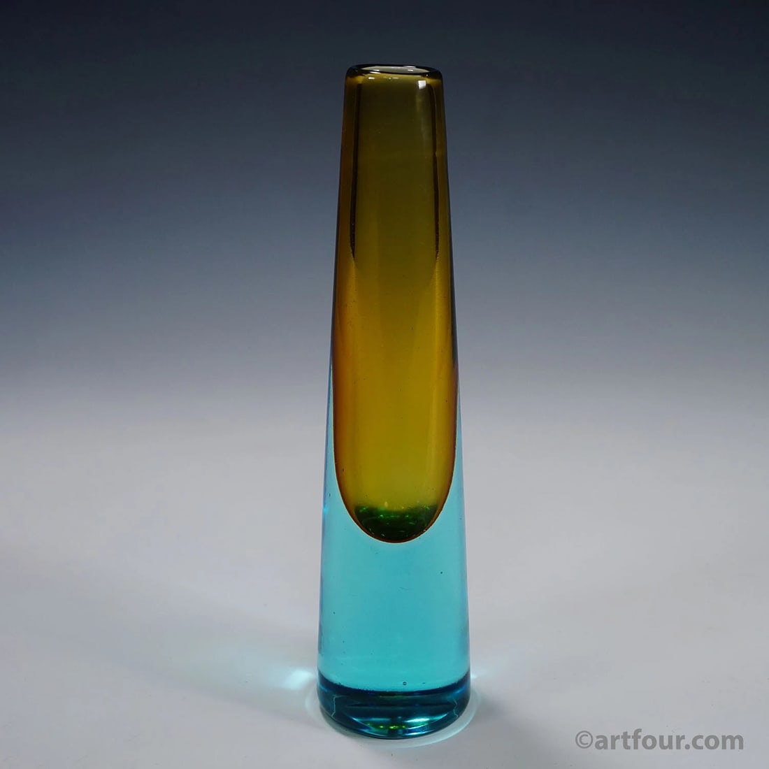 Vintage Murano Sommerso Glass Vase by Salviati & Co. ca. 1960: Condition: Used,Brand: ArtGlass,Type: Vase,Country of Origin: Italy
