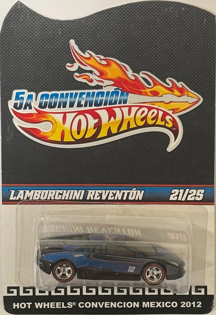 Blue Lambo REVENTON Hot Wheels 2012 Mexico Convention 21/25 EXTREAMLY RARE: Condition: New: A brand-new, unused, unopened, undamaged item (including handmade items). ,Country of Origin: Mexico,Autographed: No,Vehicle Make: Lamborghini,Vehicle Type: Car,Color: Blue,Material: d