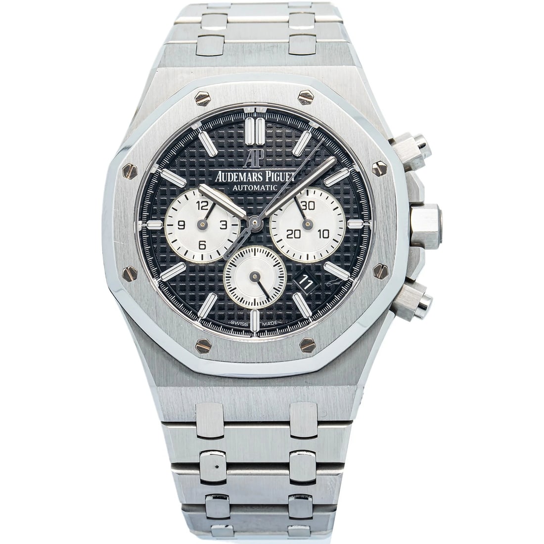 Audemars Piguet Royal Oak 26331ST W/Paper 2026 SS Auto Black Dial Men Watch 41mm: Condition: Pre-owned - Good: This item has been gently used but is in good condition. It might have a few signs of wear, like light scratches or tarnishing.,Brand: Audemars Piguet,WARRANTY: 1 Year,CON