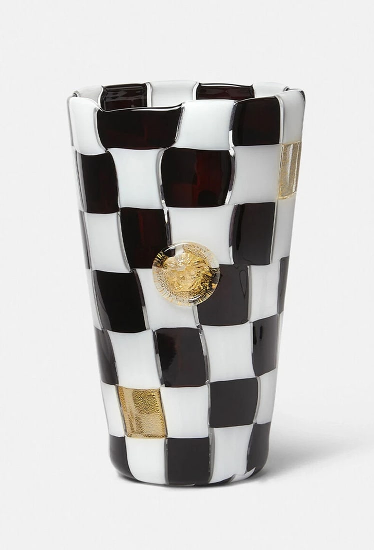 Venini/Versace Rosenthal Vase H. 27.5 cm(10.83")-: Venini / Versace Rosenthal Vase H. 27.5 cm(10.83")-Material: Murano Glass - Size: H.10.83" - Diameter: 5.31"New product, sold and shipped in its original packaging with Certificate