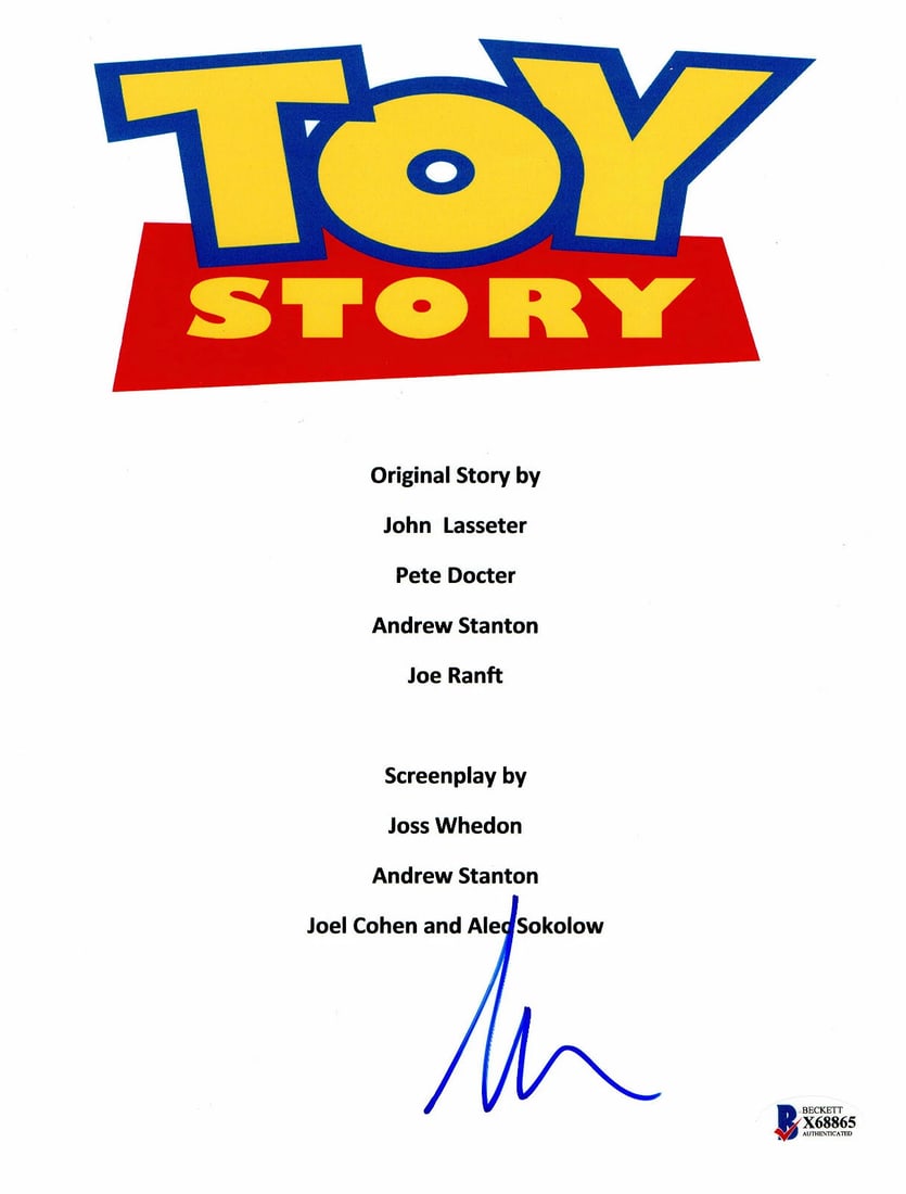 TIM ALLEN SIGNED AUTOGRAPH TOY STORY FULL SCRIPT BECKETT BAS: Industry: Movies,Signed by: TIM ALLEN,Autograph Authentication: Beckett,Original/Reproduction: Original,Country of Origin: United States