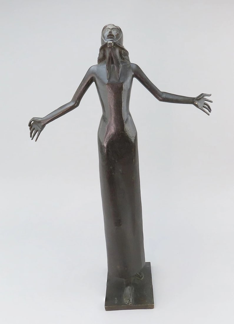 Francois Brochet French Bronze Le Cri The Cry 1968 Numbered 7/8 Statue of Woman: Condition: Used: An item that has been used previously. See the seller’s listing for full details and description of any imperfections. ,Material: Bronze,Subject: Women,Format: Statue,Artist: Franco