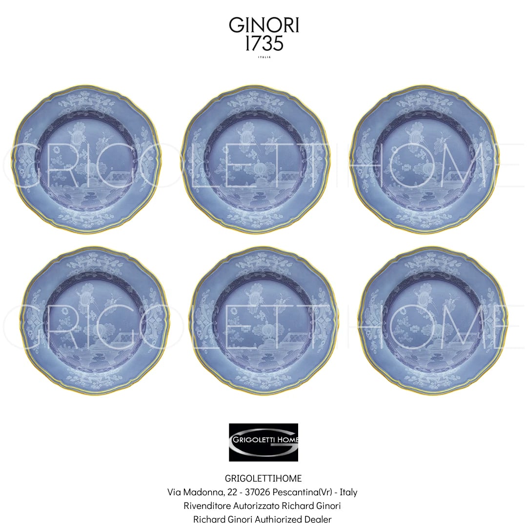 Richard Ginori Oriente Italiano Pervinca Set Of 6 Dinner Plates 10.43: Condition: New: A brand-new, unused, unopened, undamaged item in its original packaging (where packaging is applicable). Packaging should be the same as what is found in a retail store, unless the ite