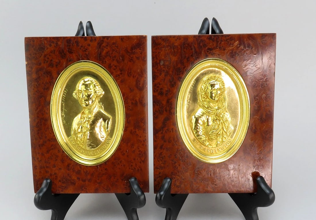 1859 French Medallions George Martha Washington Burled Veneer Frames Fouquet: Condition: Used: An item that has been used previously. See the seller’s listing for full details and description of any imperfections. ,President: George Washington,Type: Medallion,First Lady: Mart