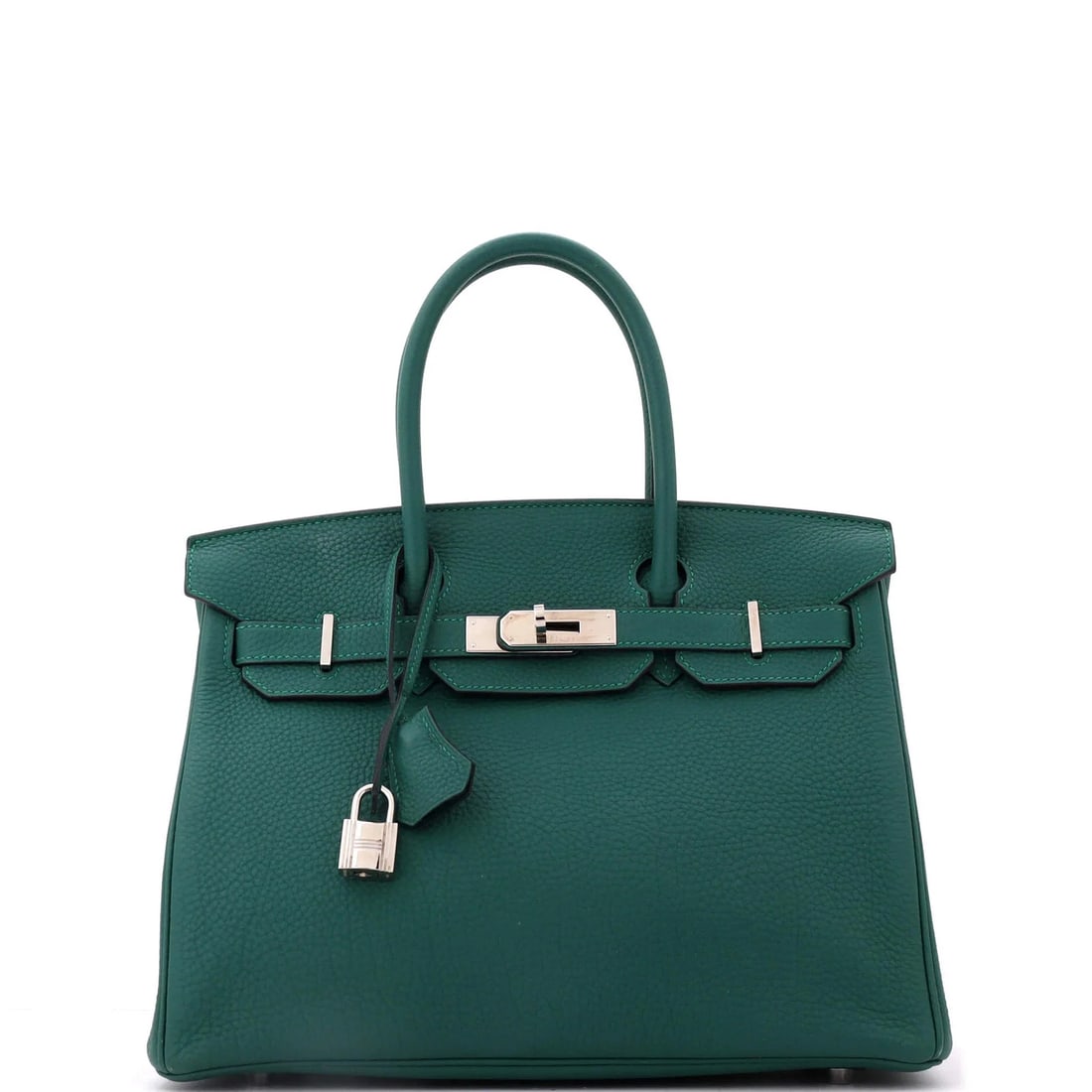 Hermes Birkin Handbag Green Togo with Palladium Hardware 30 (1 of 8)
