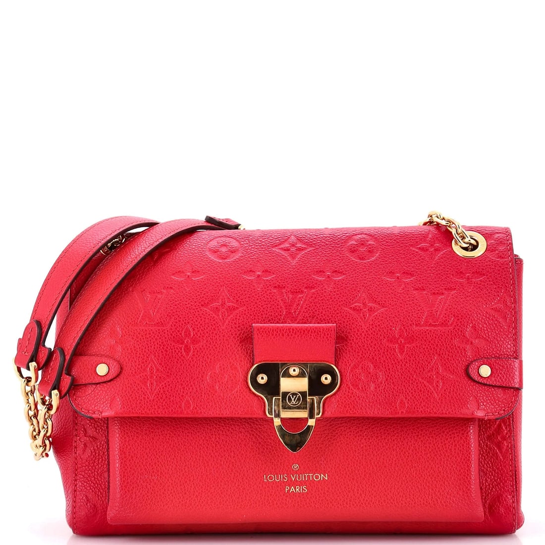 Louis Vuitton Vavin Handbag Monogram Empreinte Leather MM: Condition: Pre-owned - Good,Brand: Louis Vuitton,Exterior Material: Leather,Style: Shoulder Bags,Exterior Color: Red,Department: Women,Size: MmEstimated Retail Price: $3,100Condition: Very good. Exter