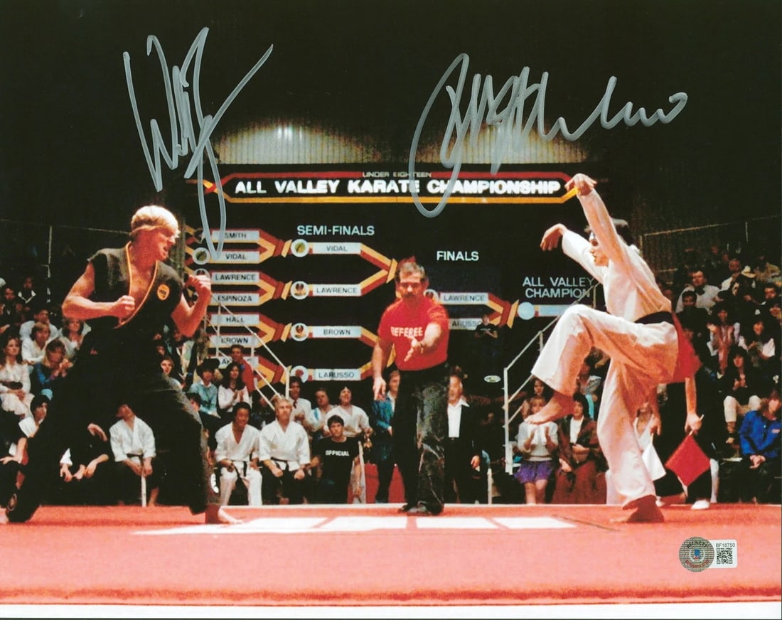 Ralph Macchio & William Zabka The Karate Kid Authentic Signed 11x14 Photo BAS: Object Type: Photograph,Autograph Authentication: Beckett,Industry: Movies,Original/Reproduction: Original,PRODUCT_COA: Beckett,PRODUCT_SIGNED_BY_NAME: Ralph Macchio & William Zabka,PRODUCT_SIGNED_BY_