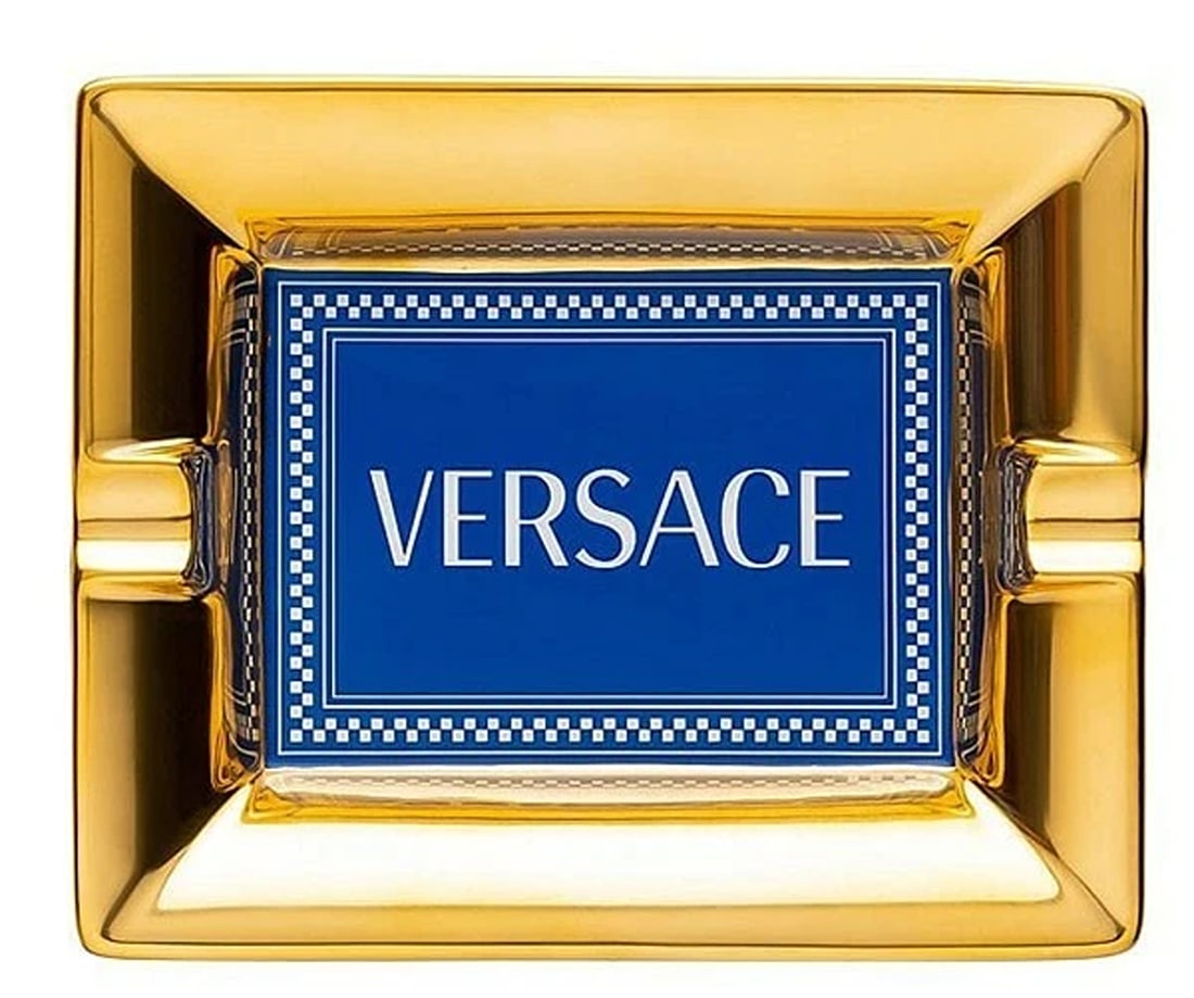 Versace Rosenthal Medusa Rhapsody Blue Ashtray 16 cm (6.30"): Condition: New: A brand-new, unused, unopened, undamaged item in its original packaging (where packaging is applicable). Packaging should be the same as what is found in a retail store, unless the