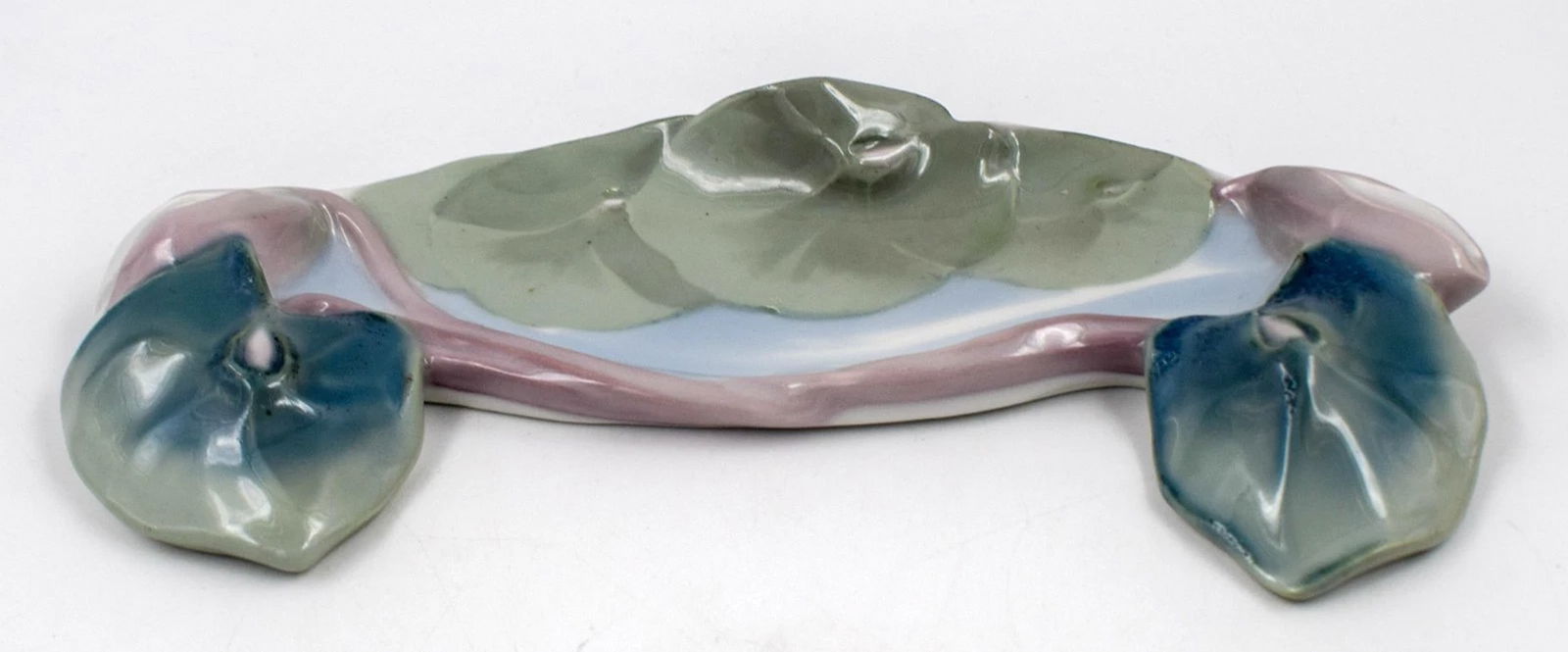 Rare Rorstrand Art Nouveau Pen Tray/Stand Artist Signed M. Wallynder: Measures 1 1/8" high by 4" wide by 9 5/8" long.