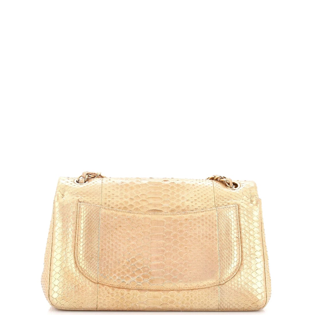 Chanel Classic Double Flap Bag Iridescent Python Jumbo - 3