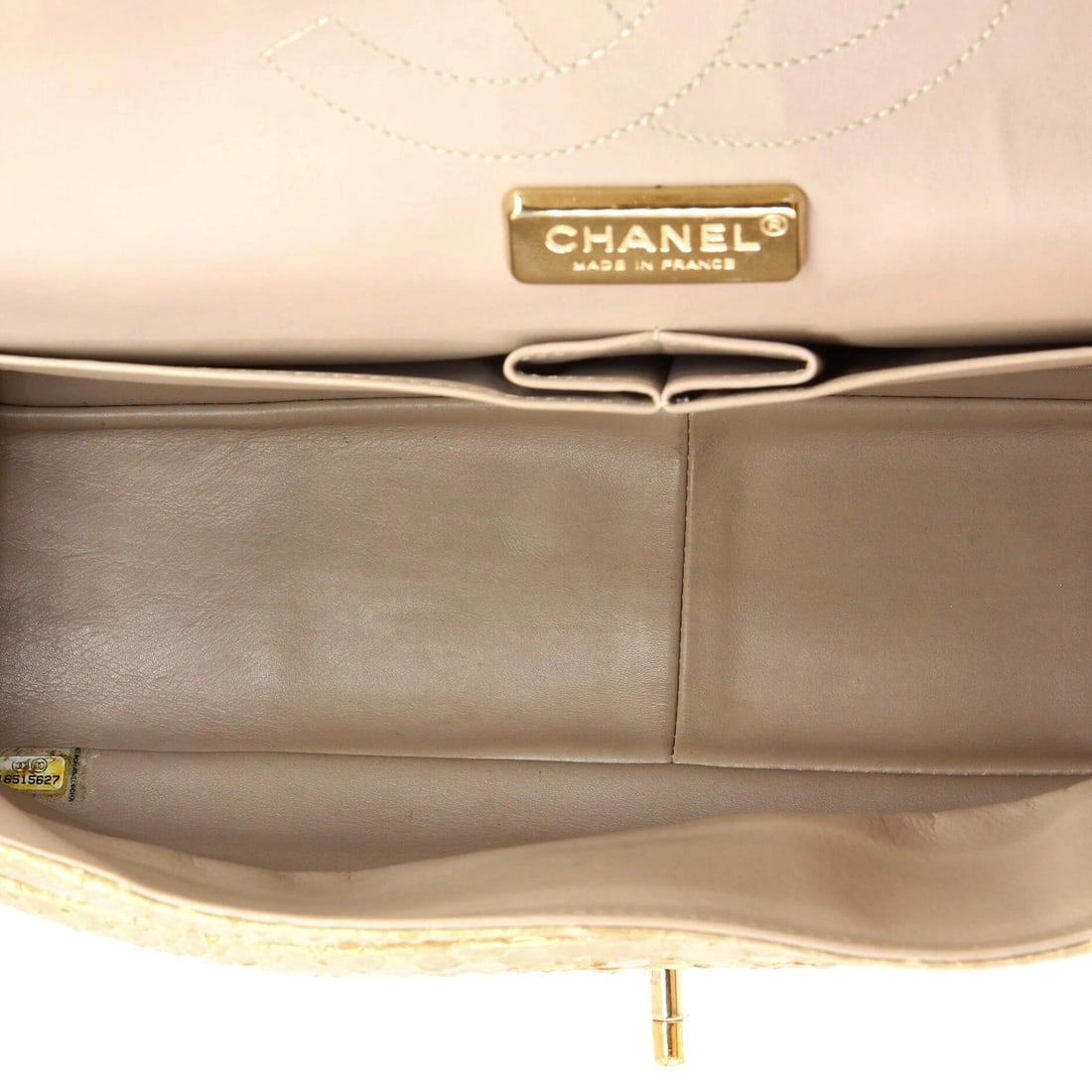 Chanel Classic Double Flap Bag Iridescent Python Jumbo - 5