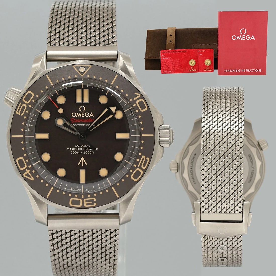 2025 NEW PAPERS Omega Seamaster James Bond 007 Edition 210.90.42.20.01.001 Watch Box/Papers: Condition: New with box and papers: This item is brand new and has never been worn. It still has the original packaging. ,Brand: OMEGA,Department: Men,Type: Wristwatch,Country of Origin: Switzerland
