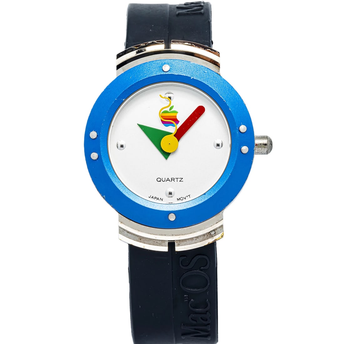 Apple Mac OS Quartz 1995 Promotional Giveaway SS Silver Dial Unisex Watch 35mm: Condition: Pre-owned - Good: This item has been gently used but is in good condition. It might have a few signs of wear, like light scratches or tarnishing.,Brand: Apple Mac OS,WARRANTY: 1 Year,CONDIT