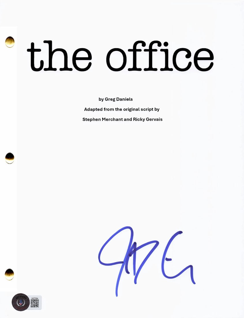 JOHN KRASINSKI SIGNED AUTOGRAPH THE OFFICE FULL PILOT SCRIPT BECKETT BAS