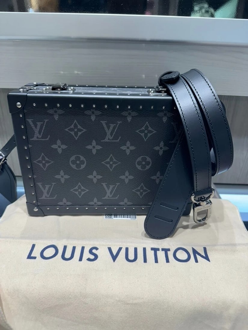 Louis Vuitton Trunk Clutch Box w/ strap - Monogram Eclipse Model: M20251 (1 of 11)