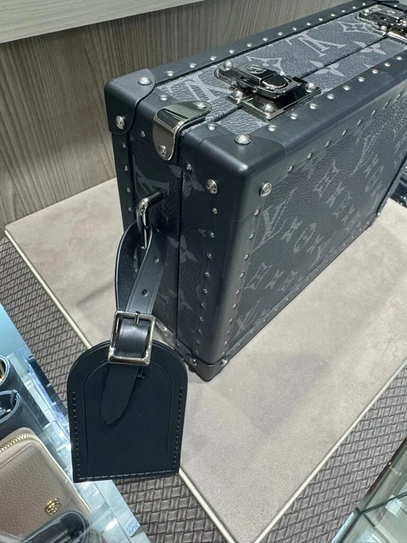 Louis Vuitton Trunk Clutch Box w/ strap - Monogram Eclipse Model: M20251 - 3