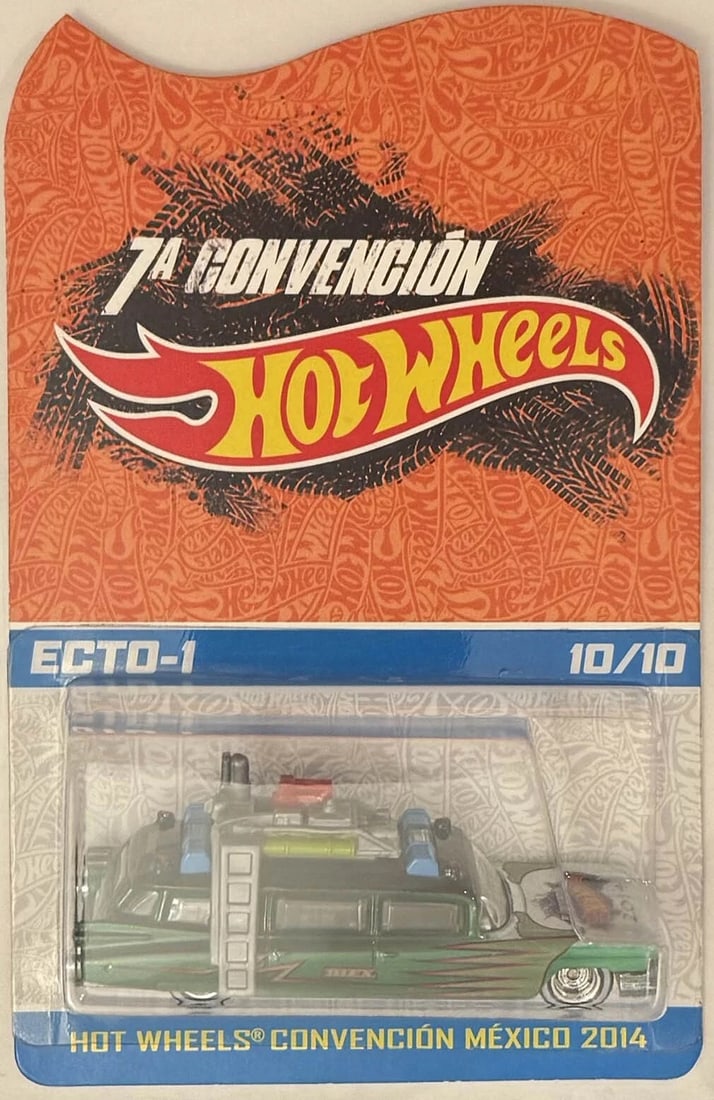 Green ECTO-1 Code-3 Hot Wheels 2014 Mexico Convention 10/10 - Extreamly RARE!: Condition: New: A brand-new, unused, unopened, undamaged item (including handmade items). See the seller's listing for full details. ,Autographed: No,Vehicle Make: ECTO,Vehicle Type: Car,Color: Green,