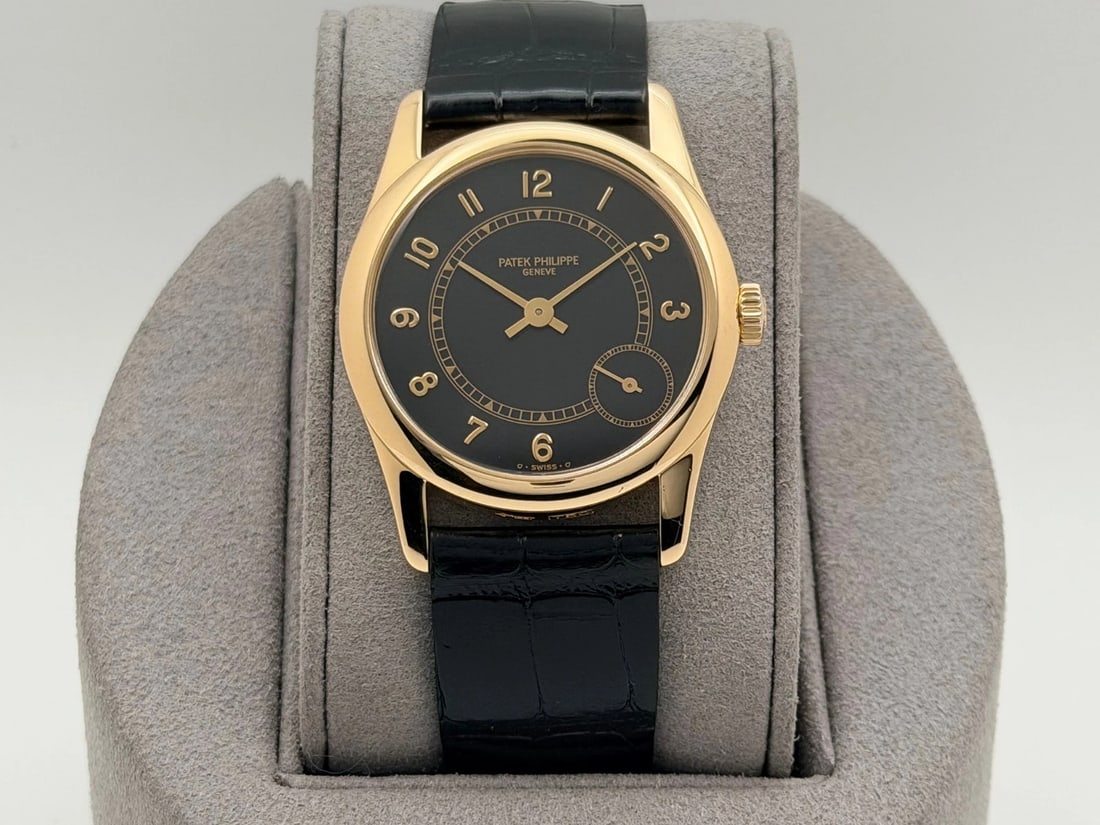 Patek Philippe Calatrava 5000J 33mm Black Dial 18K Yellow Gold (1 of 11)
