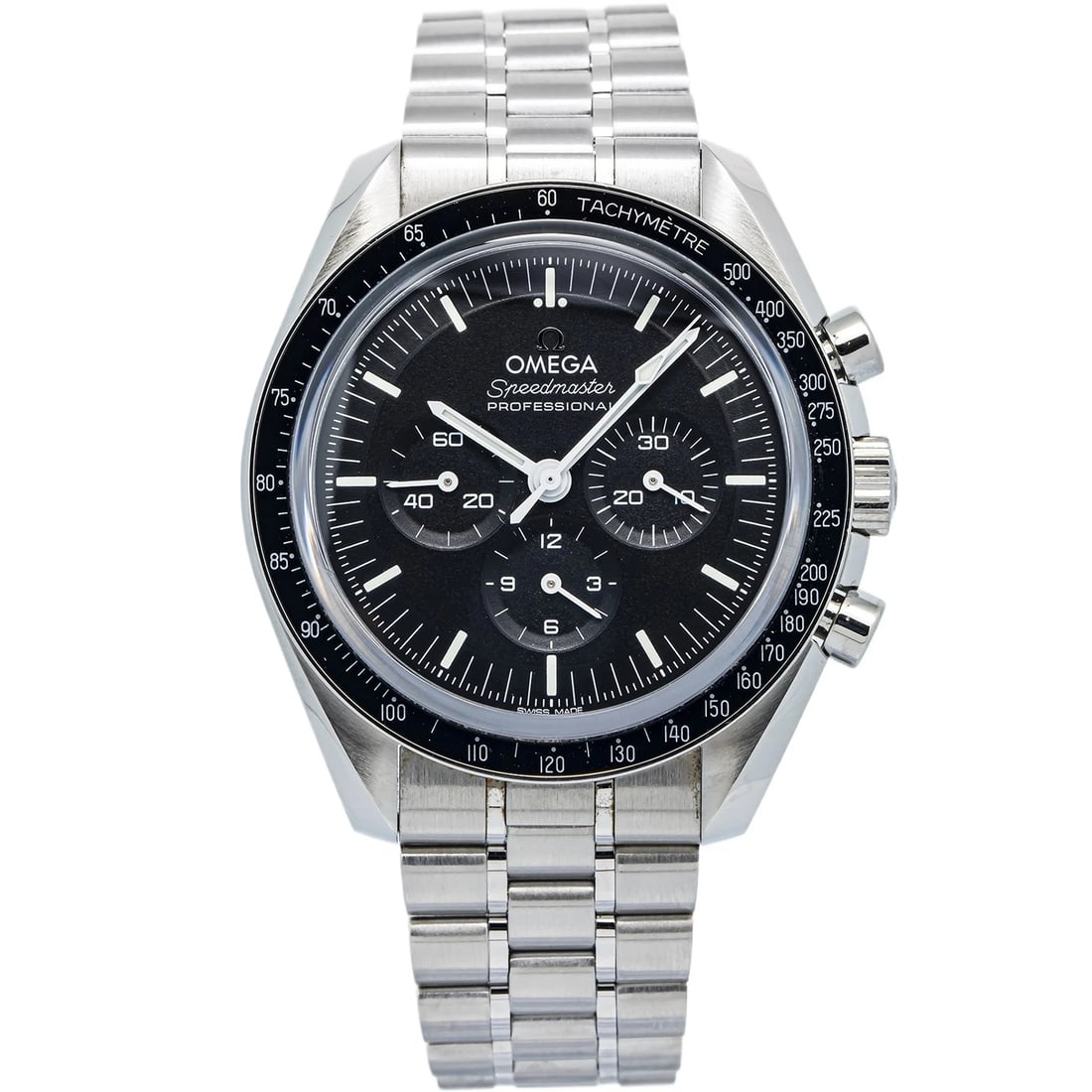 Omega Speedmaster Moonwatch 310.30.42.50.01.002 Sapphire Sandwhich Black 42mm: Case Size42mmWrist Fit6.25mmBoxNoPapersNoCondition — Used - GoodFull SpecificationsBrandOmegaCustomizedNoSerial #8315****GenderMen'sBand MaterialStainless SteelBand ColorStainless SteelBezel