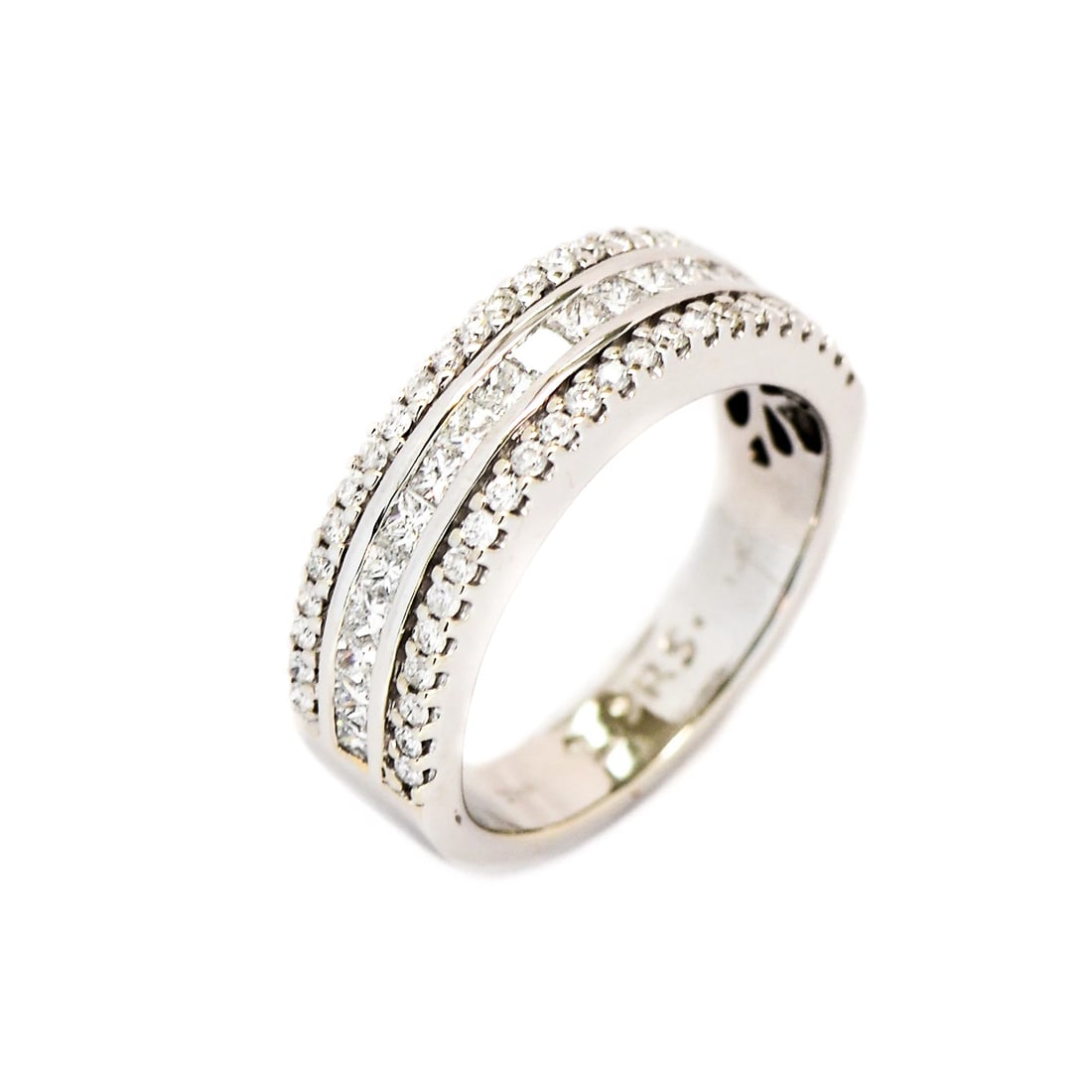 Ring 14K White Gold 1.75 Ct G VS1 Diamond 7.0 Grams Size 8.5 (1 of 3)