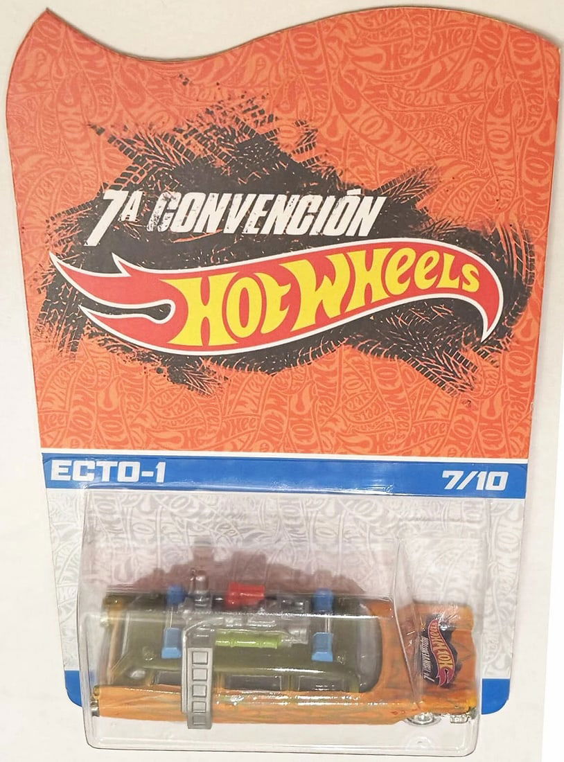 Orange ECTO-1 Code-3 Hot Wheels 2014 Mexico Convention 7/10 - Extreamly RARE! - 4