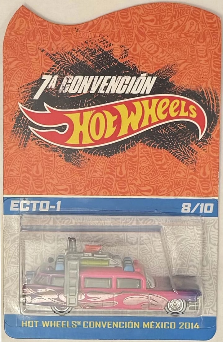 Pink ECTO-1 Code-3 Hot Wheels 2014 Mexico Convention 8/10 - Extreamly RARE!: Condition: New: A brand-new, unused, unopened, undamaged item (including handmade items). See the seller's listing for full details. ,Autographed: No,Vehicle Make: ECTO,Vehicle Type: Car,Color: Pink,M