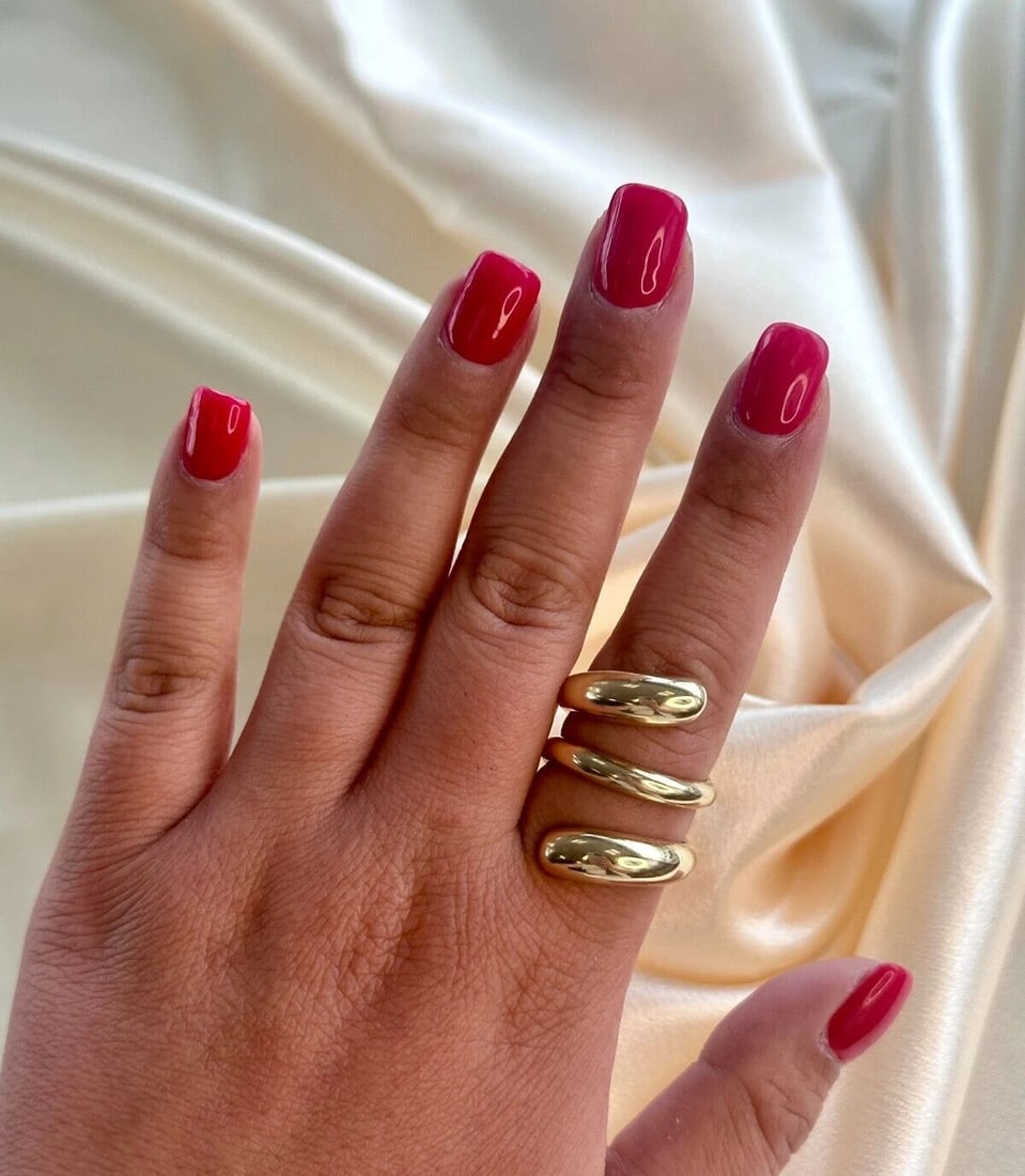 Spiral Gold Ring In 14k Yellow Gold (1 of 7)