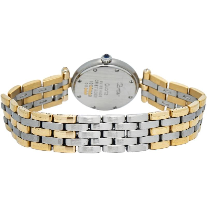 Cartier PanthÃƒÂ¨re Vendome Louis W25030B8 YG Two Tone Blue Dial Quartz Lady's 2 - 5
