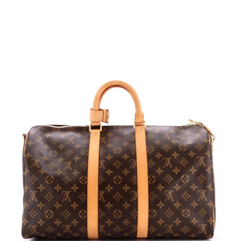 Louis Vuitton Keepall Bandouliere Bag Monogram Canvas 45 - 3