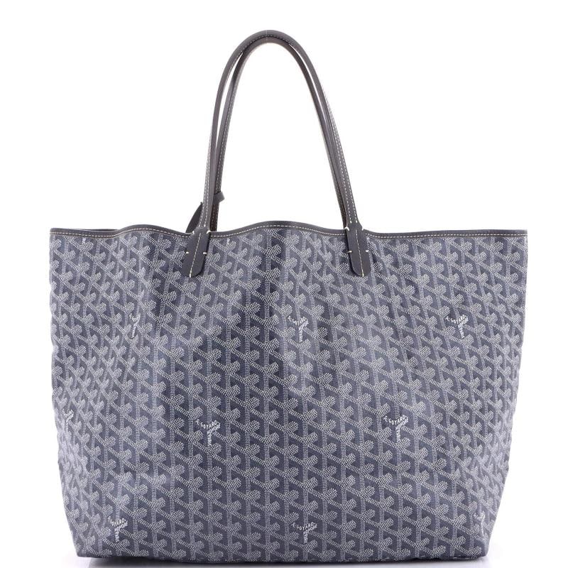 Goyard Saint Louis Tote Coated Canvas GM: Accessories: Pochette Measurements: Handle Drop 8", Height 12.5", Width 15", Depth 7", Strap Drop -" Condition: Pre-owned - Good,Brand: Goyard,Exterior Material: Canvas Coated,Style: Totes,Exterior