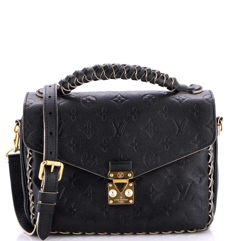 Louis Vuitton Braided Handle Pochette Metis Monogram Empreinte Leather (1 of 8)