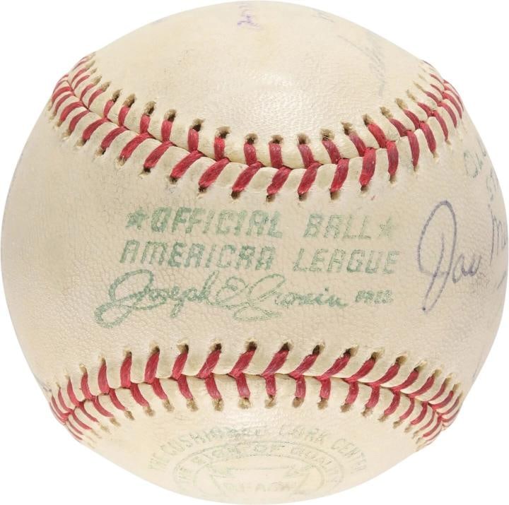 Jackie Robinson Paul Waner 1962 Old Timers Day HOF Multi Signed Baseball PSA DNA - 7