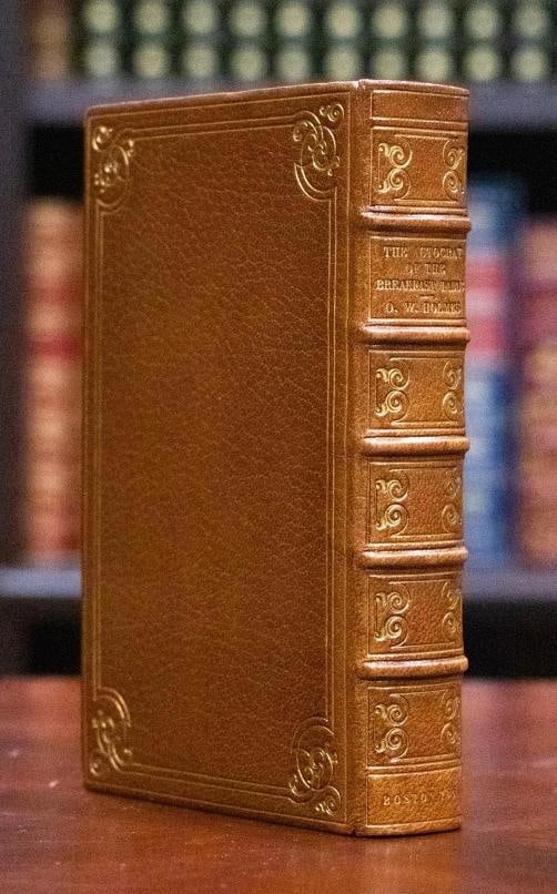 1858 The Autocrat at the Breakfast-table 1st Ed. Signed by Author Fine Leather - 3