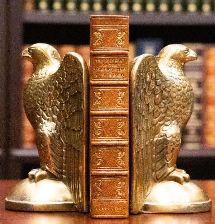 1858 The Autocrat at the Breakfast-table 1st Ed. Signed by Author Fine Leather - 4