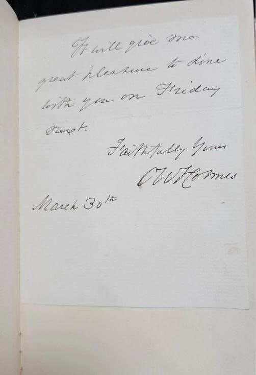 1858 The Autocrat at the Breakfast-table 1st Ed. Signed by Author Fine Leather - 9