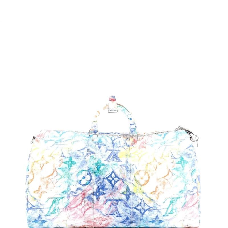 Louis Vuitton Keepall Bandouliere Bag Limited Edition Monogram Pastel Multicolor - 3