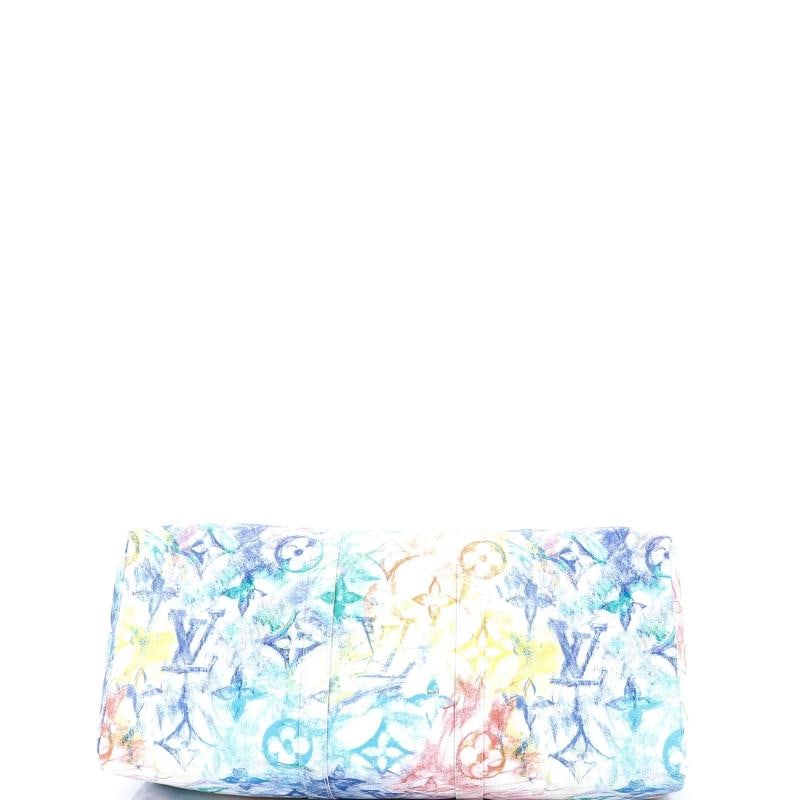 Louis Vuitton Keepall Bandouliere Bag Limited Edition Monogram Pastel Multicolor - 4
