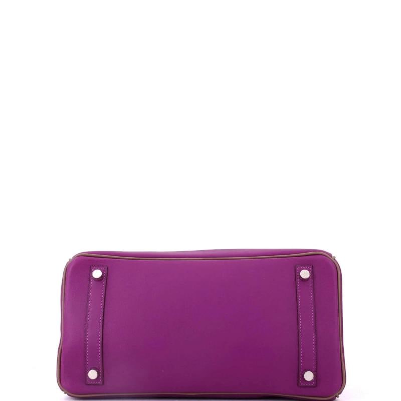 Hermes Birkin Handbag Bicolor Swift with Palladium Hardware 30 - 4